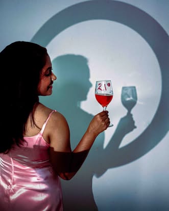 21st birthday photoshoot with a shadow-art concept in Colombo, Sri Lanka