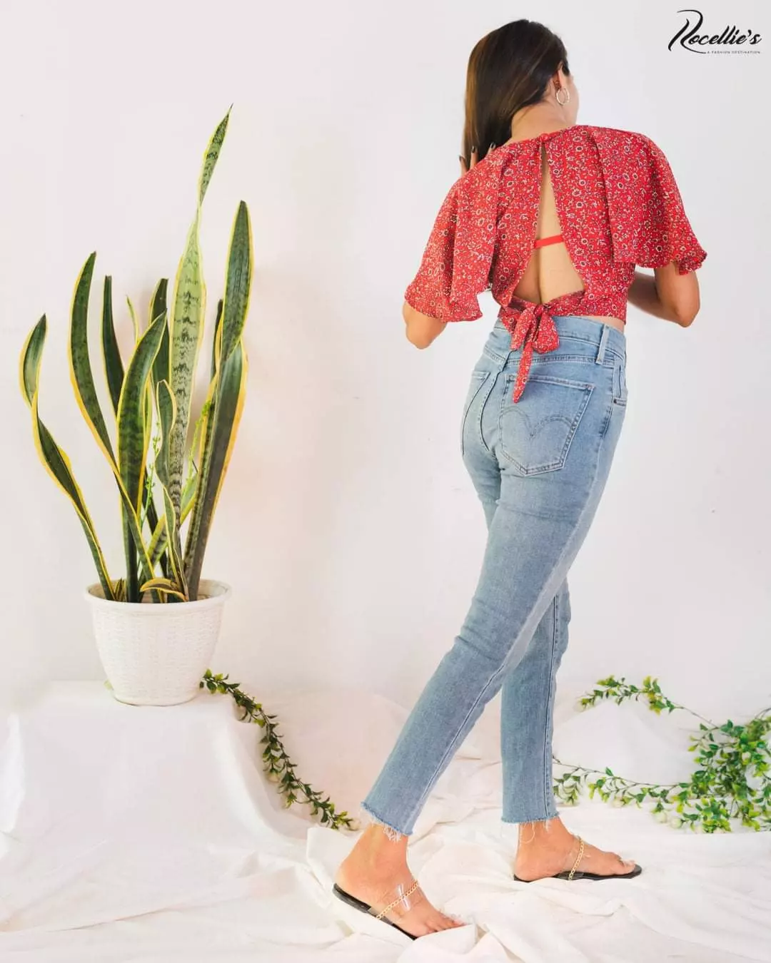 Commercial catalog photography showing a back view of an outfit, Colombo, Sri Lanka